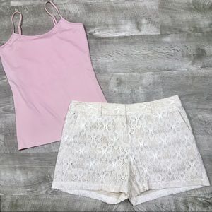 😘Ann Taylor Loft  lace shorts